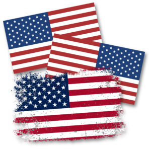 Pre-printed flags